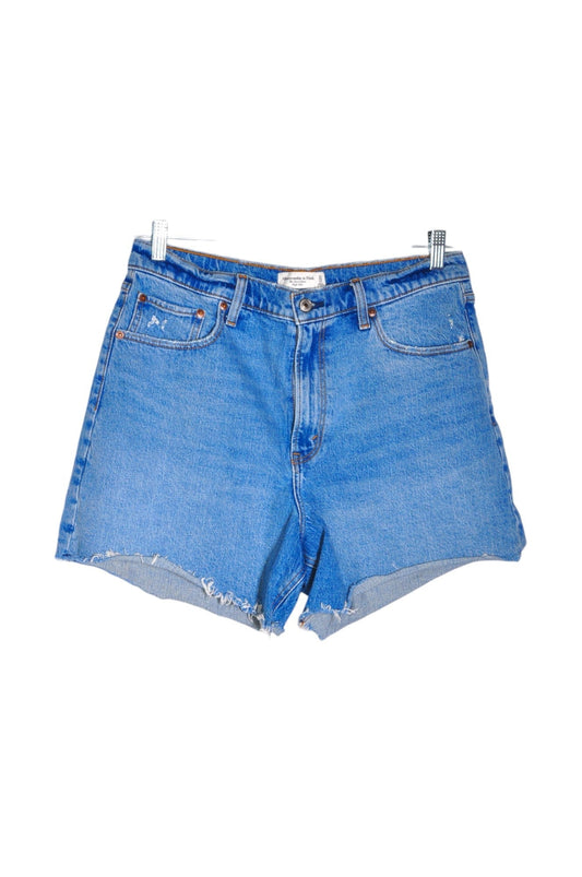 ABERCROMBIE & FITCH Women Denim Shorts Regular fit in Blue - 31 - Velora