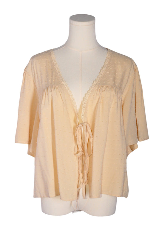 SHEIN Women Blouses Regular fit in Beige - 2XL - Velora