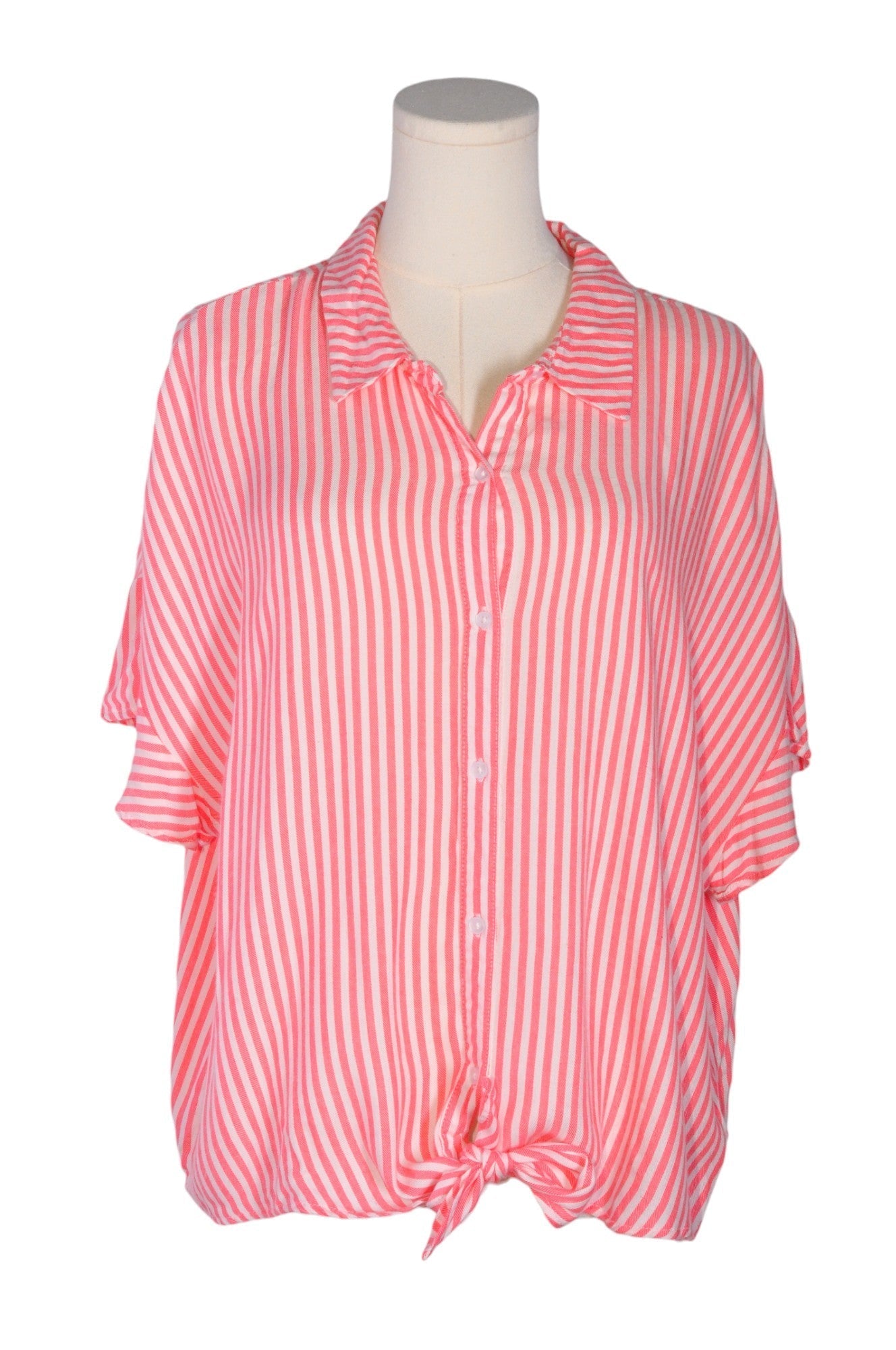GEORGE Women Button Down Tops Regular fit in Red - XXL - Velora
