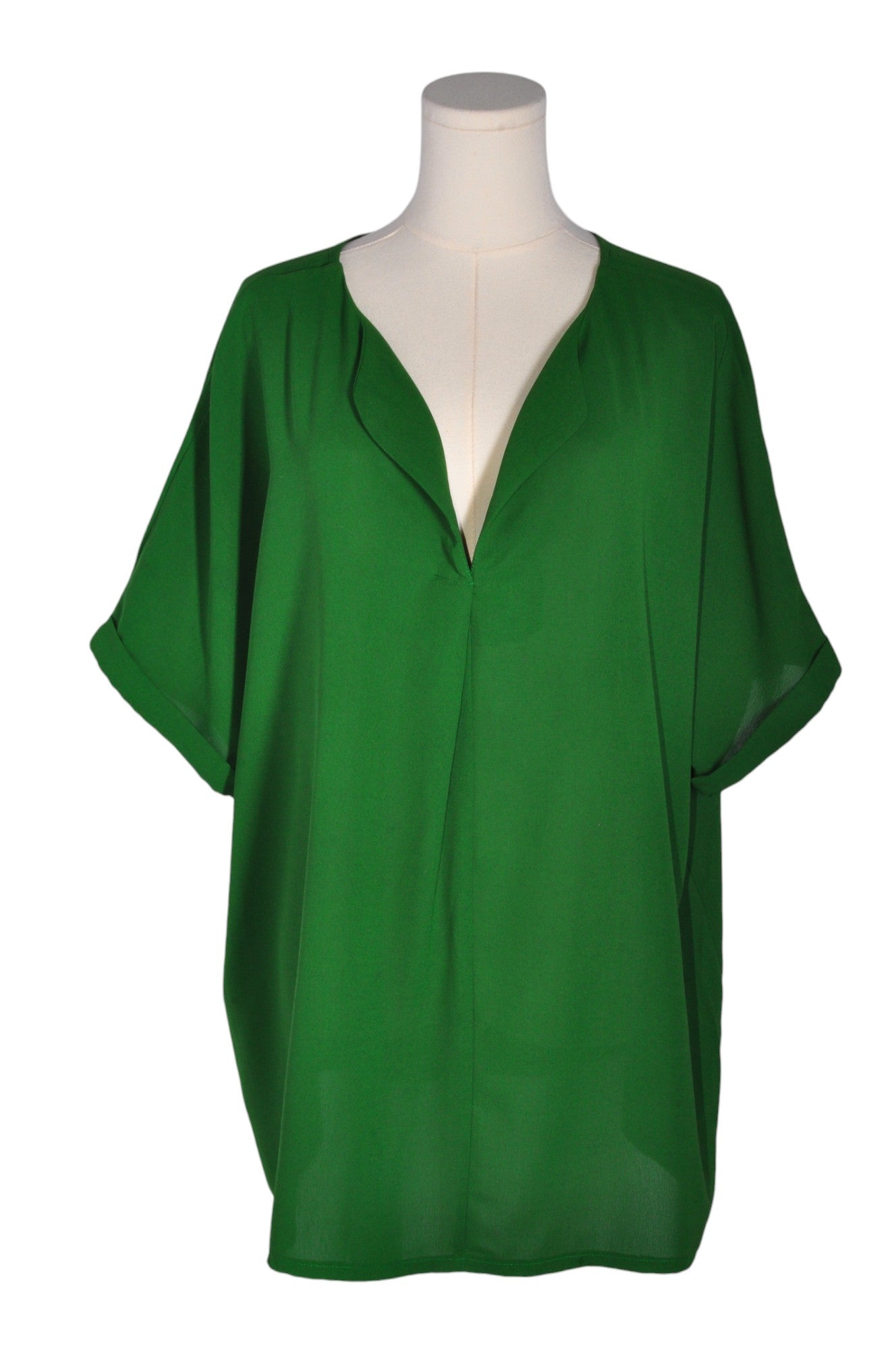 SHEIN Women Blouses Regular fit in Green - XL - Velora