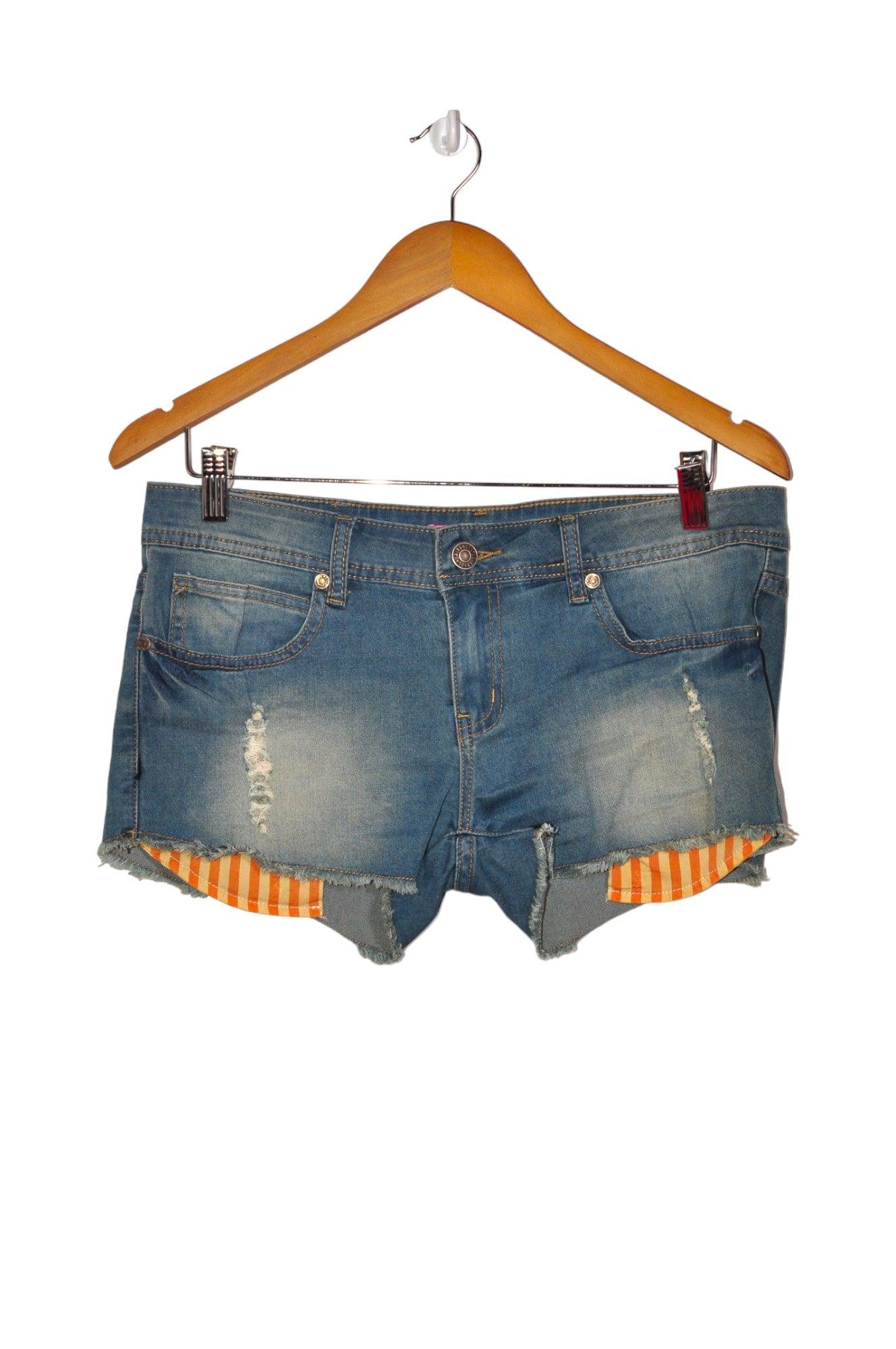 UNBRANDED Women Denim Shorts Regular fit in Blue - M - Velora