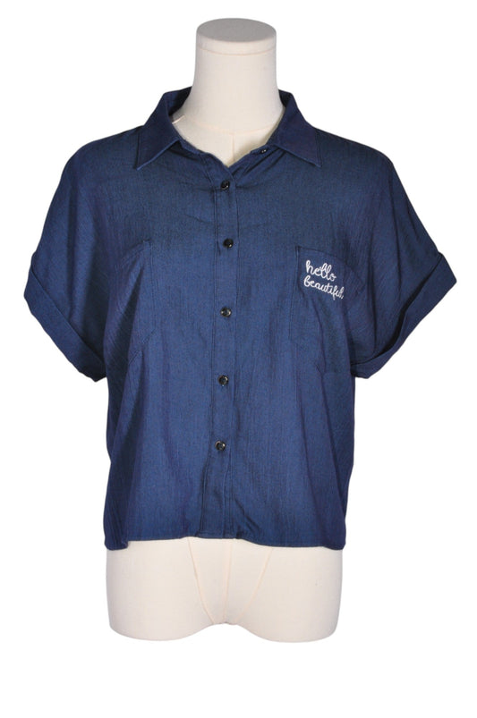 LE LIS Women Button Down Tops Regular fit in Blue - S - Velora