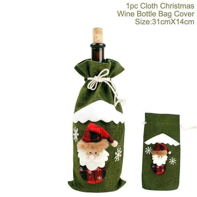 Christmas Decorations Christmas Wine Bottle Socks - Velora