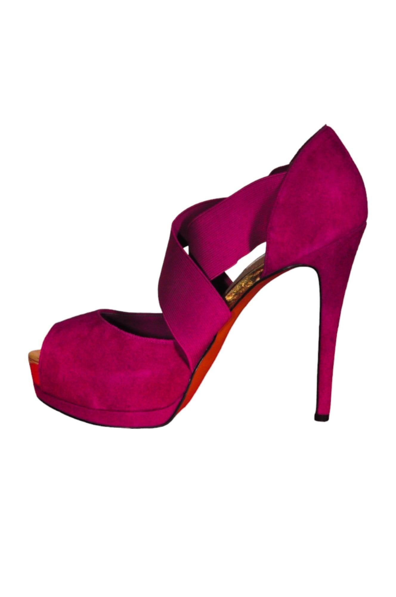 HALSTON Women Heels Regular fit in Purple - 8.5 - Velora