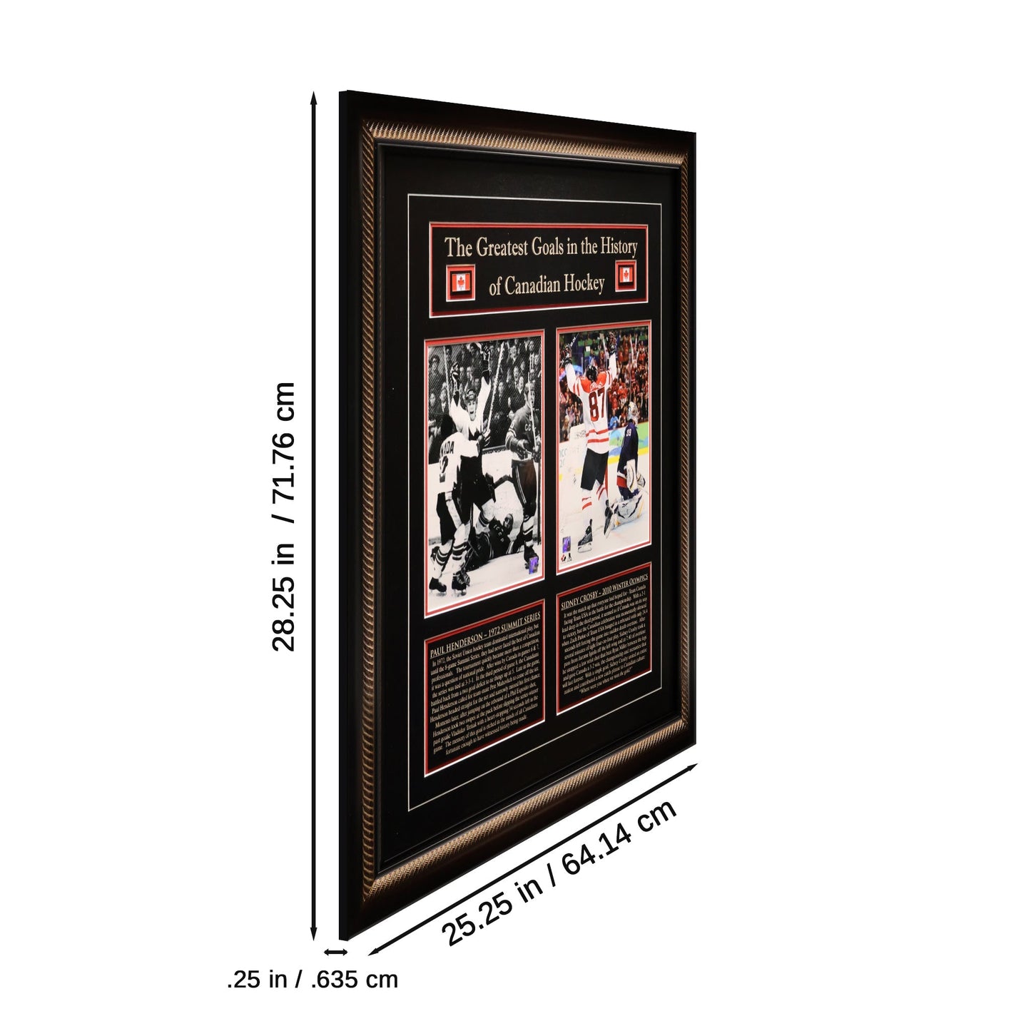 Sidney Crosby and Paul Henderson Framed 8x10 Canada's Greatest Goal Photos Frameworth Sports Marketing