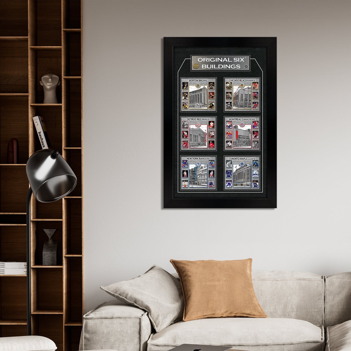 Original Six Framed Player Collage Vertical Frameworth Sports Marketing