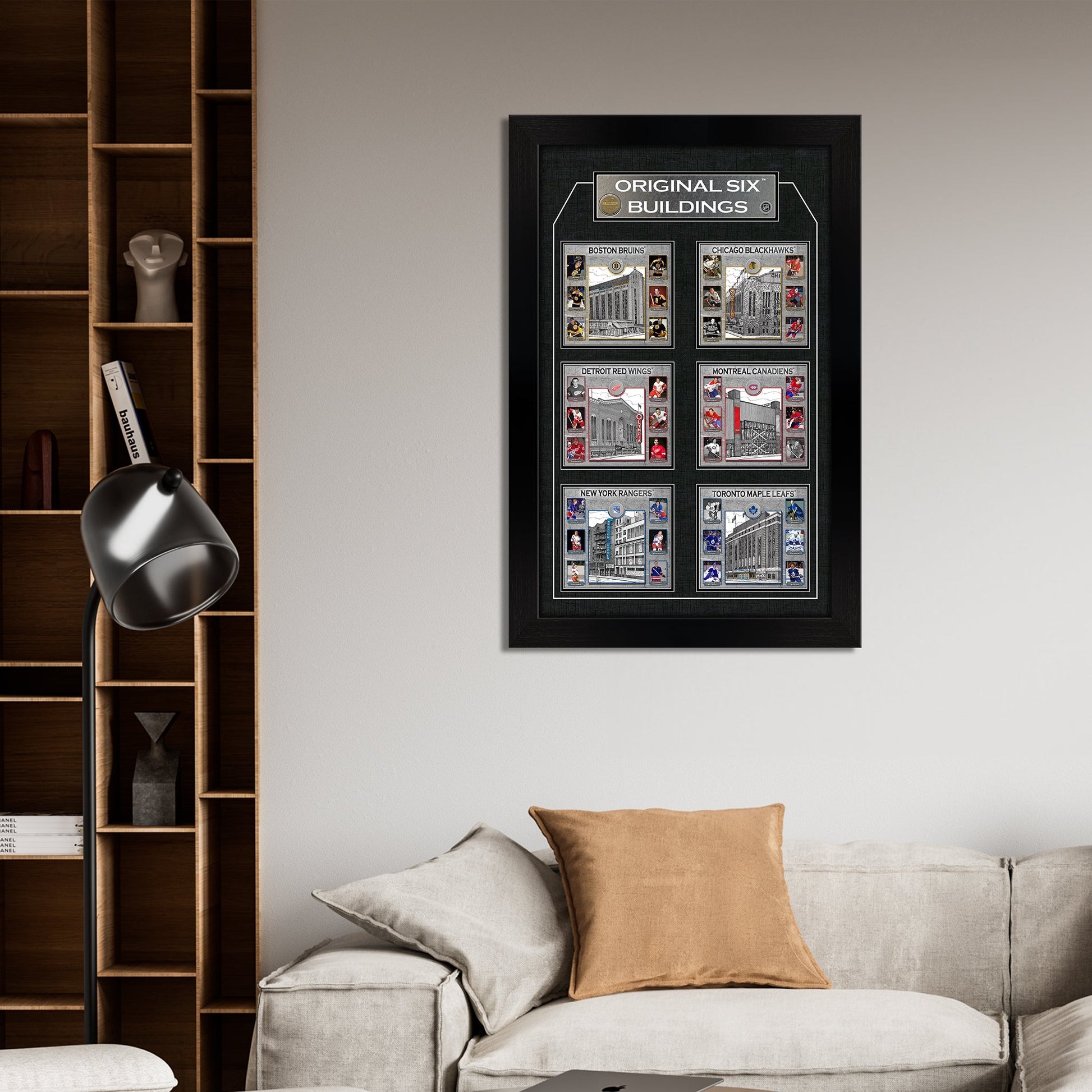 Original Six Framed Player Collage Vertical Frameworth Sports Marketing