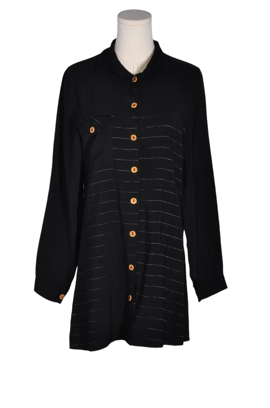 MAVI ROSA Women Button Down Tops Regular fit in Black - 38 - Velora