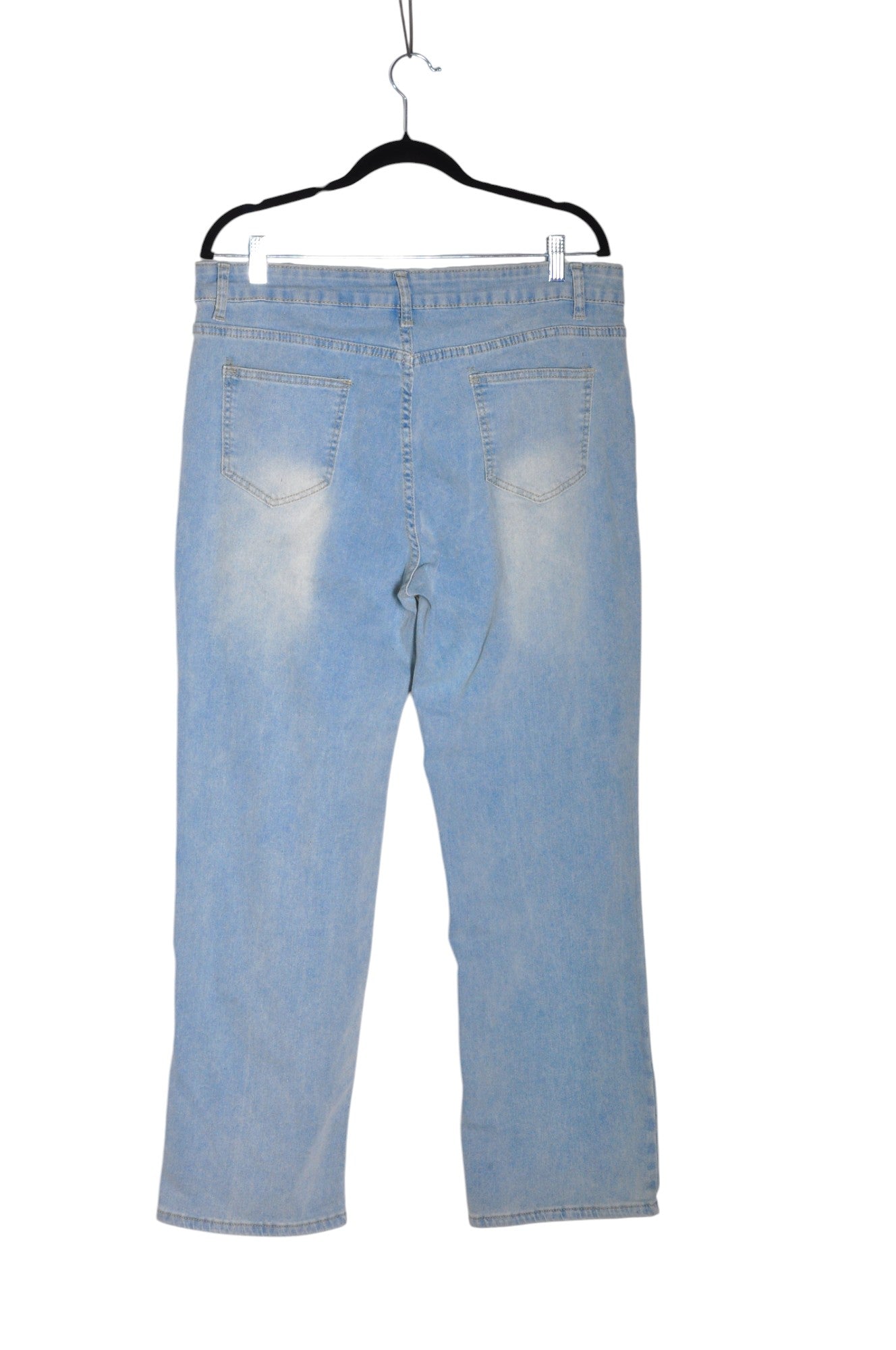 UNBRANDED Women Straight-Legged Jeans Regular fit in Blue - L - Velora