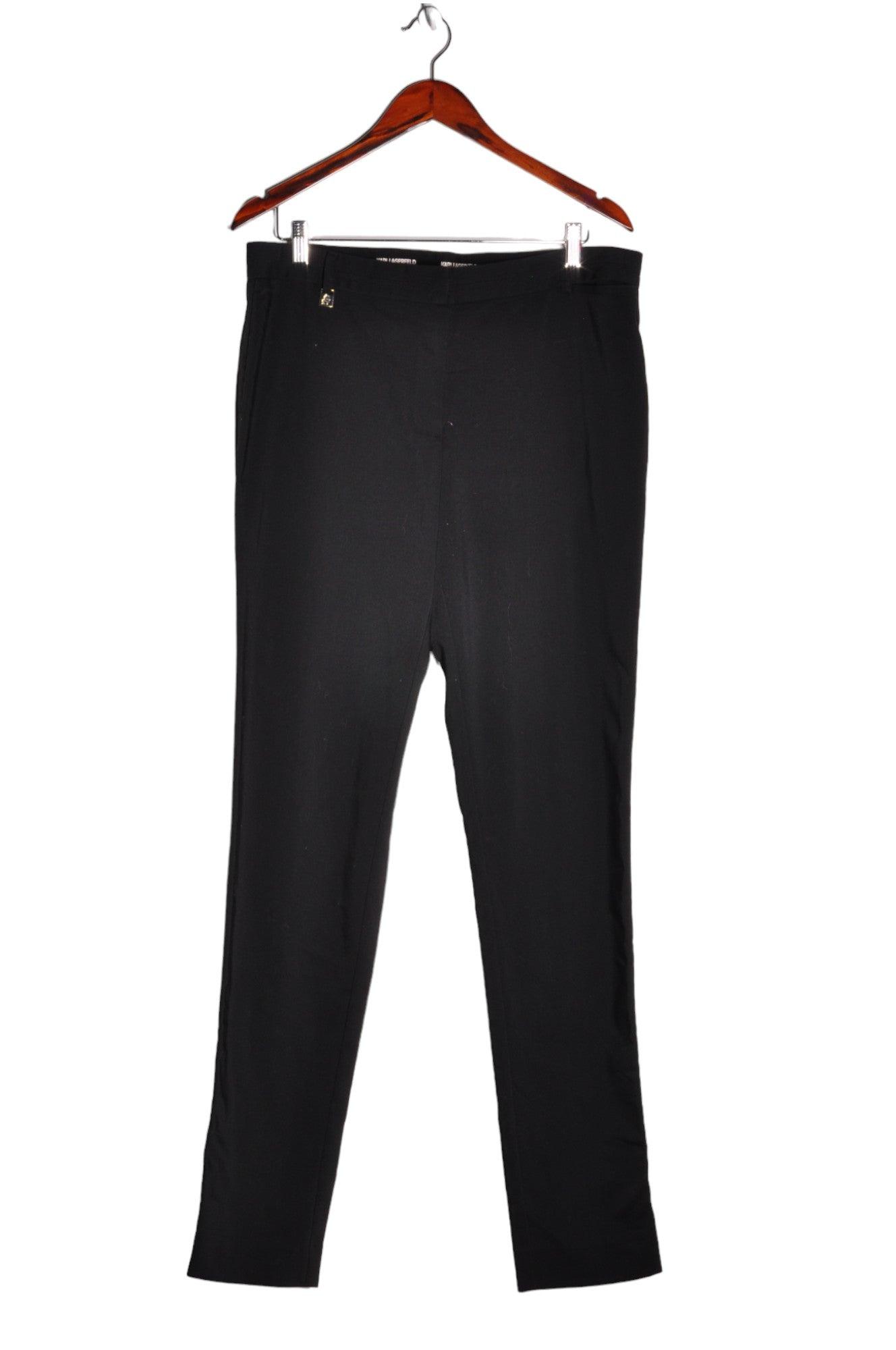 KARL LAGERFELD Women Work Pants Regular fit in Black - 14 - Velora