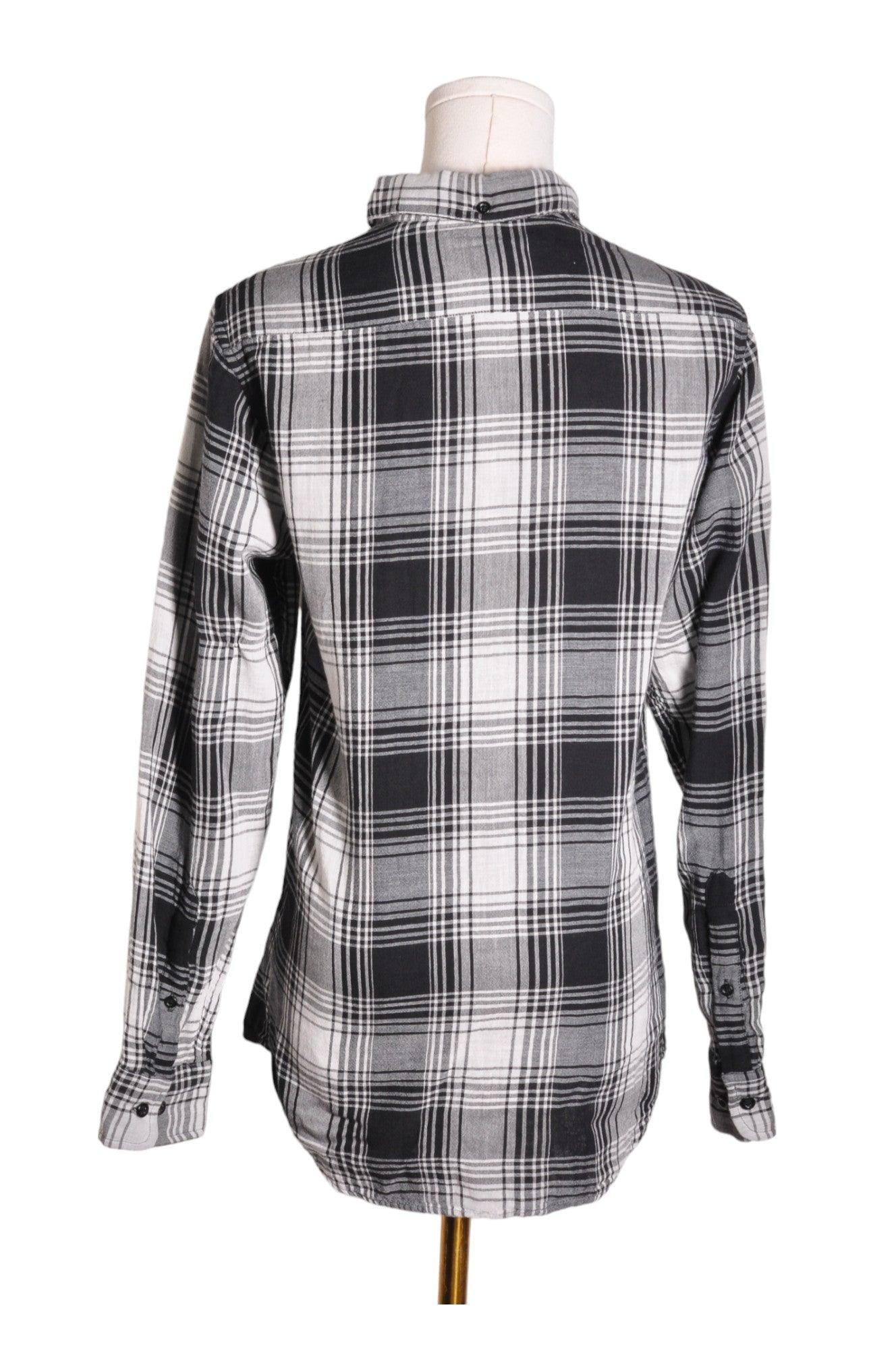 H&M Men Button Down Tops Regular fit in Blue - XS - Velora