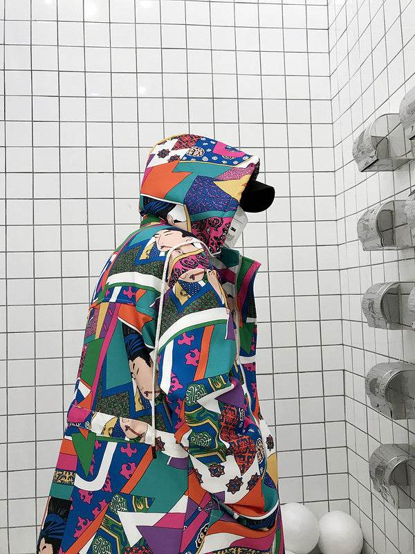 Graffiti trench coat - Velora