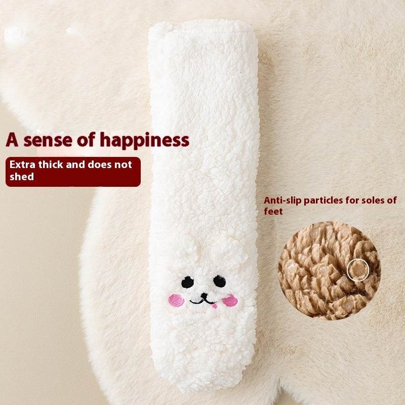 Winter Floor Socks Velvet Thicken Warm Coral Velvet Cute Socks Japanese-style Home Footwear Non-slip Socks New Year Gifts Winter Gadgets - Velora