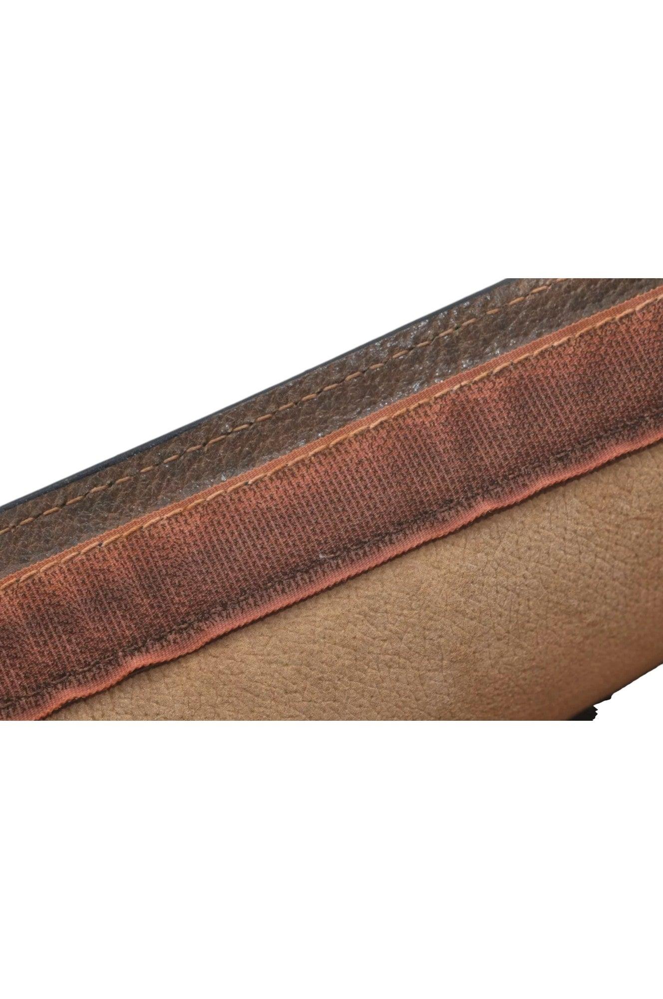 GUCCI Web Sherry Line Clutch Hand Bag Purse GG PVC Leather Brown 8044K - Velora