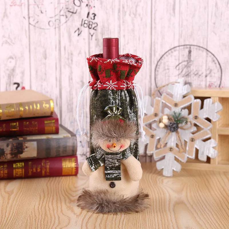 Christmas Decorations Christmas Wine Bottle Socks - Velora