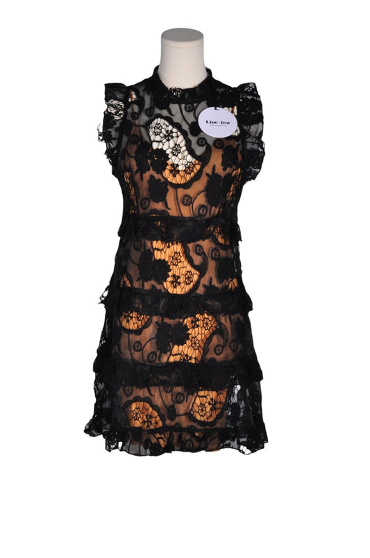 LINE & DOT Women Midi Dresses Regular fit in Black - M - Velora