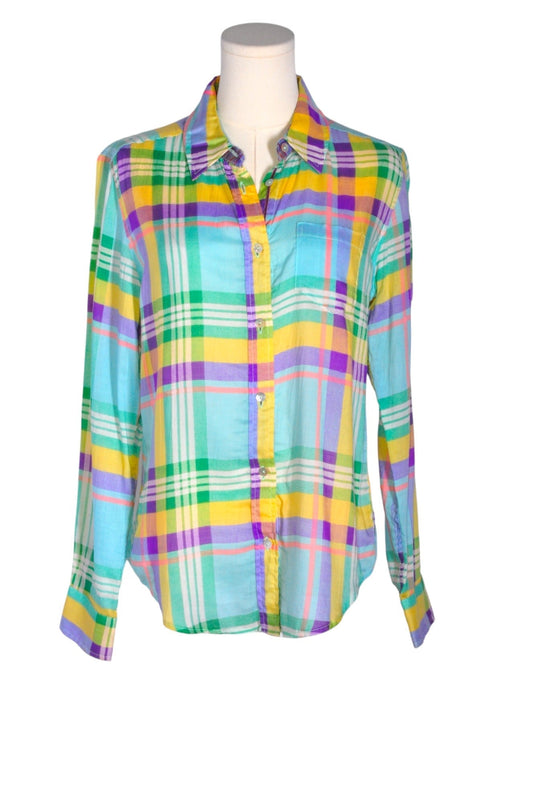 UNBRANDED Women Button Down Tops Regular fit in Green - S - Velora