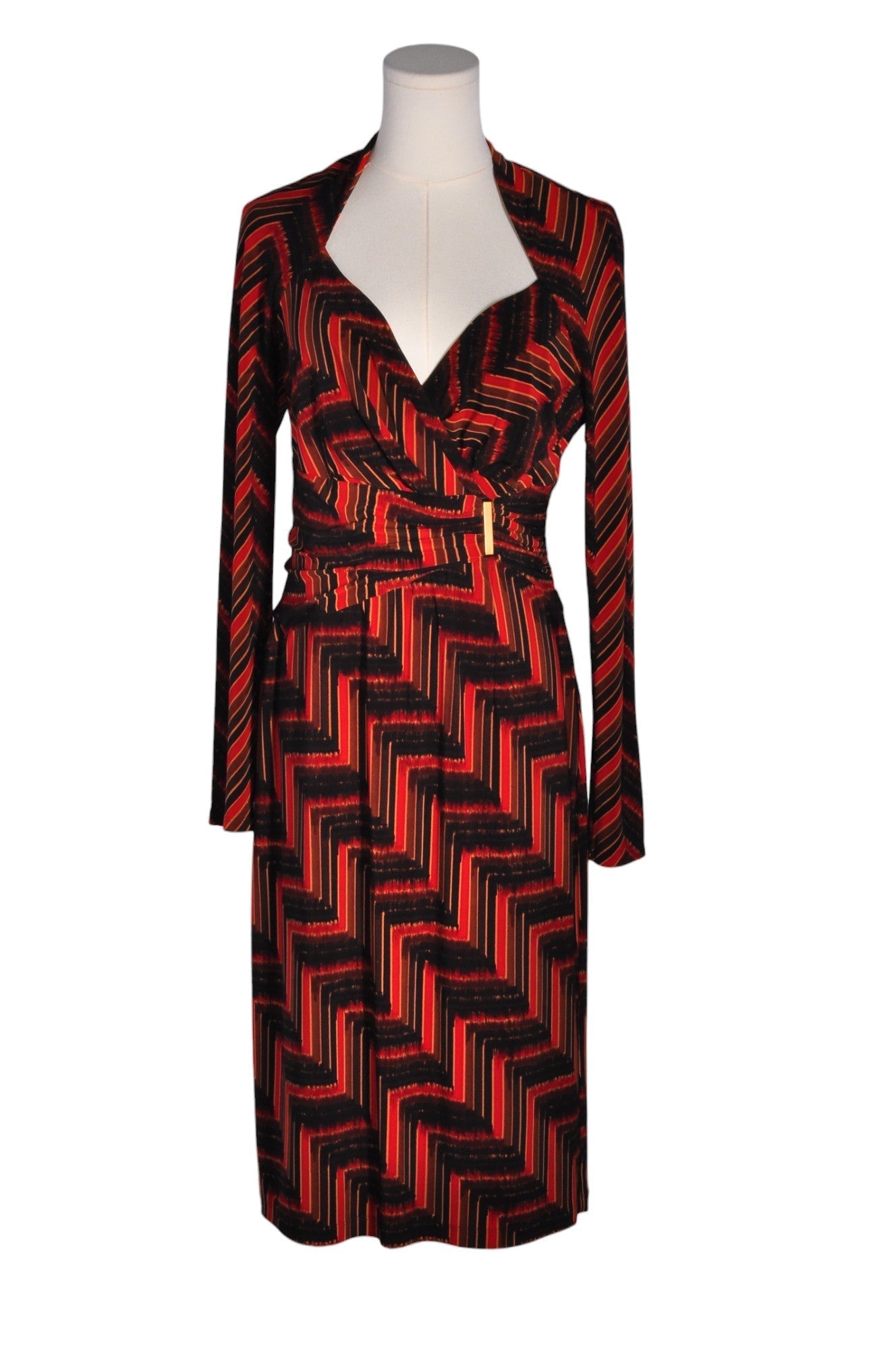 ANNE KLEIN Women Wrap Dresses Regular fit in Red - 10 - Velora