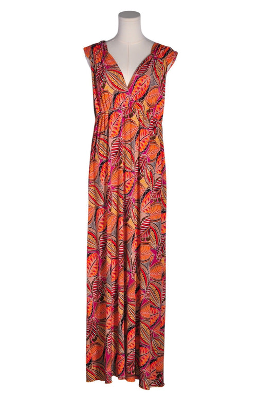 TRIBAL Women Maxi Dresses Regular fit in Orange - L - Velora