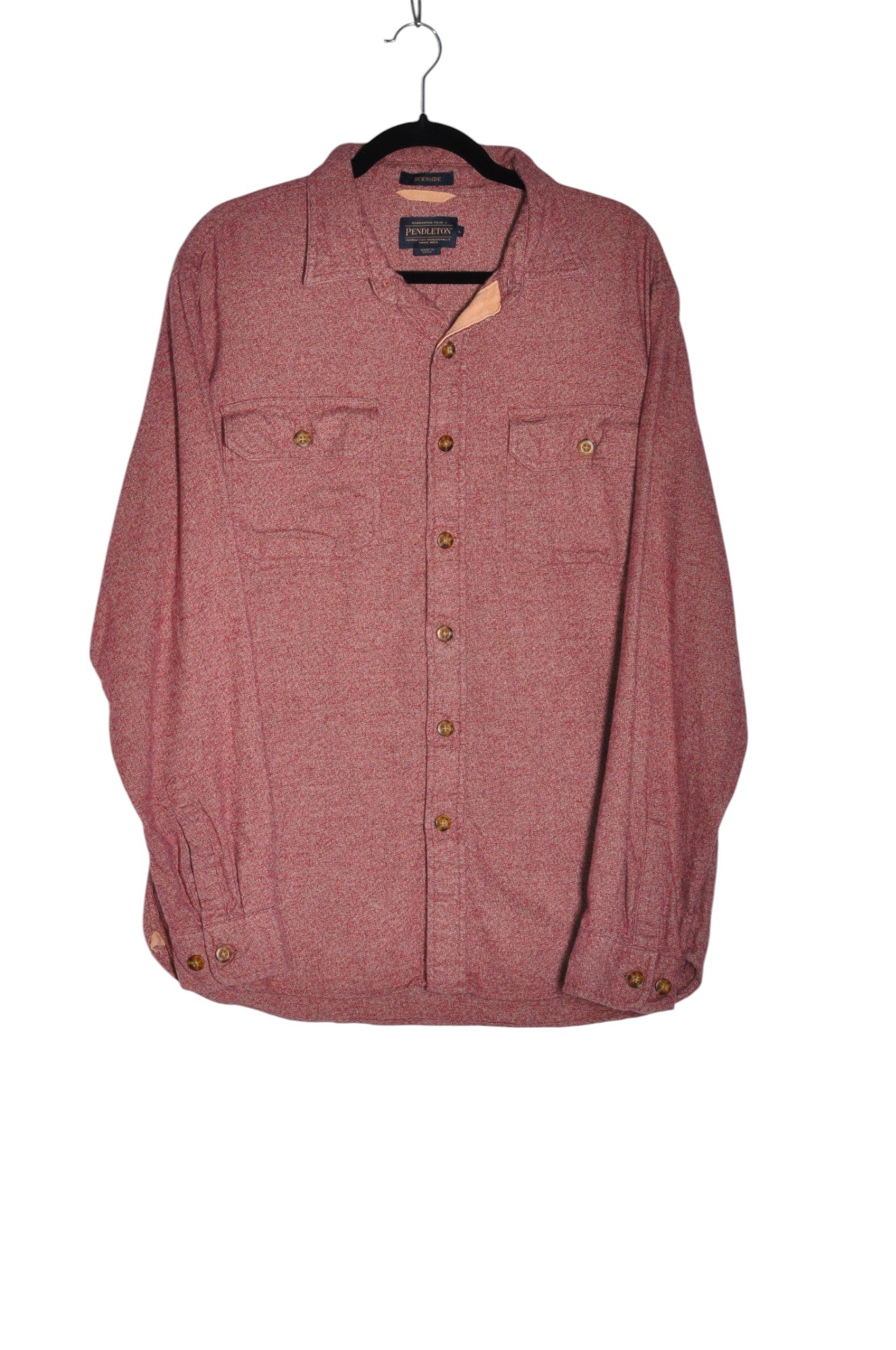PENDLETON Men Button Down Tops Regular fit in Red - L - Velora