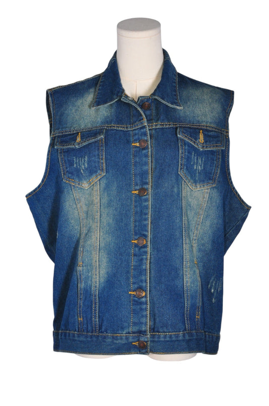 UNBRANDED Women Denim Jackets Regular fit in Blue - S - Velora