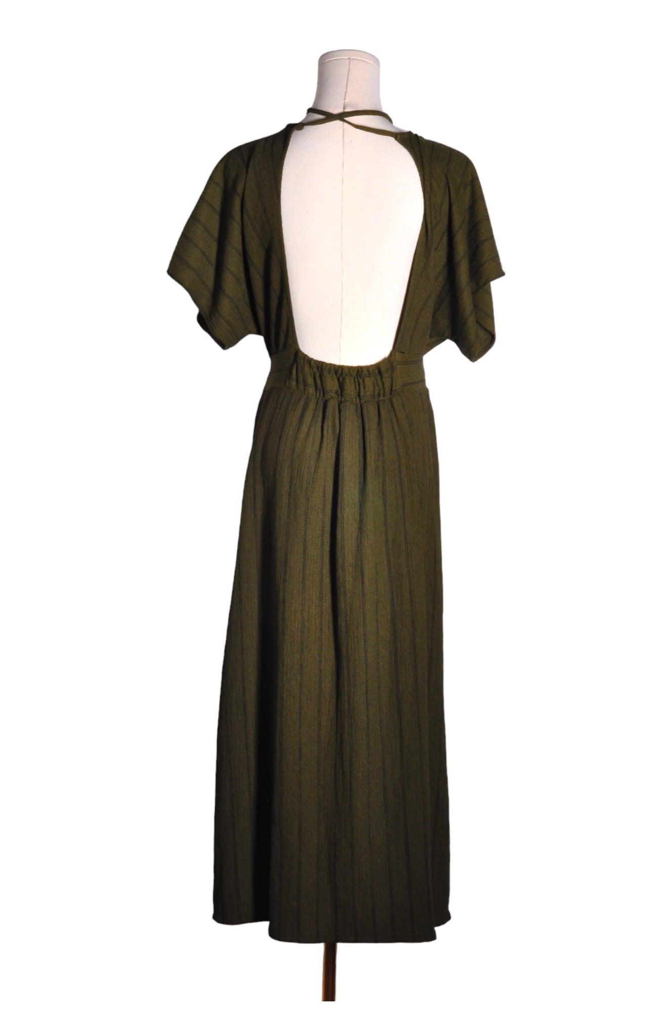 MANGO Women Wrap Dresses Regular fit in Green - S - Velora
