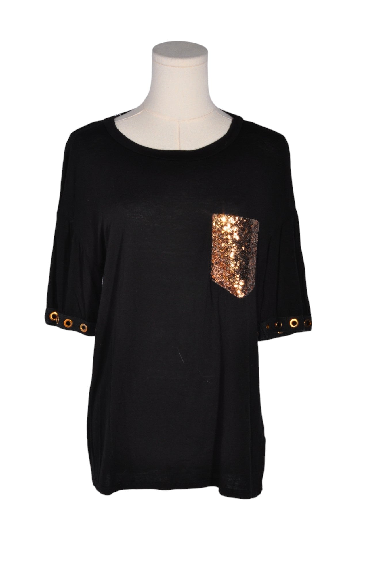 LUXE Women T-Shirts Regular fit in Black - S - Velora