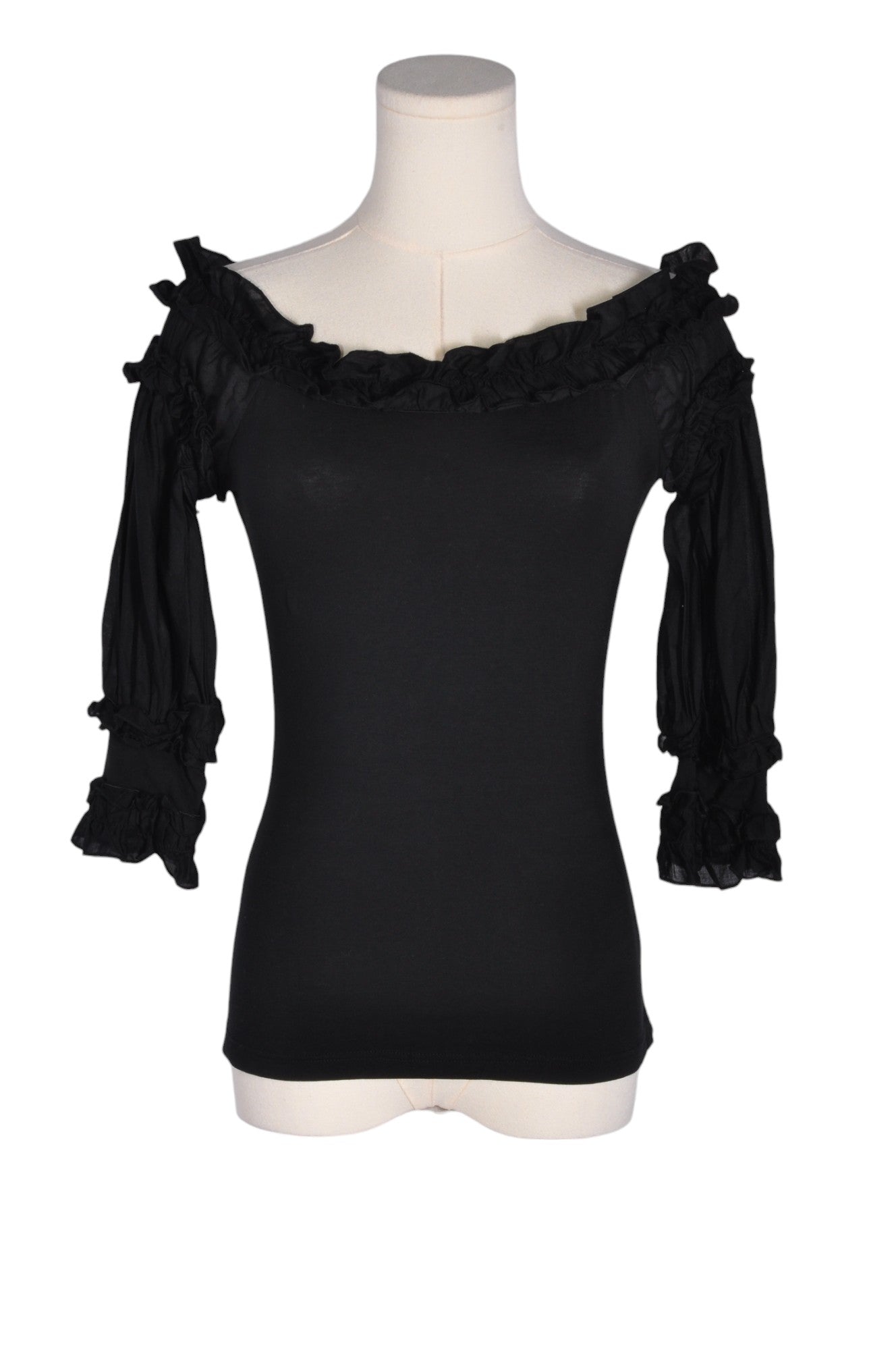 UNBRANDED Women Blouses Regular fit in Black - 4 - Velora