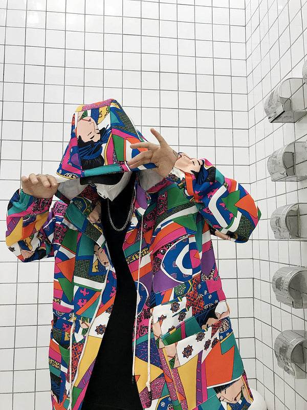 Graffiti trench coat - Velora