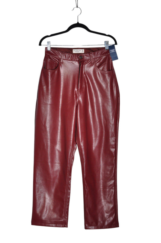 ABERCROMBIE & FITCH Women Work Pants Regular fit in Red - 29 - Velora