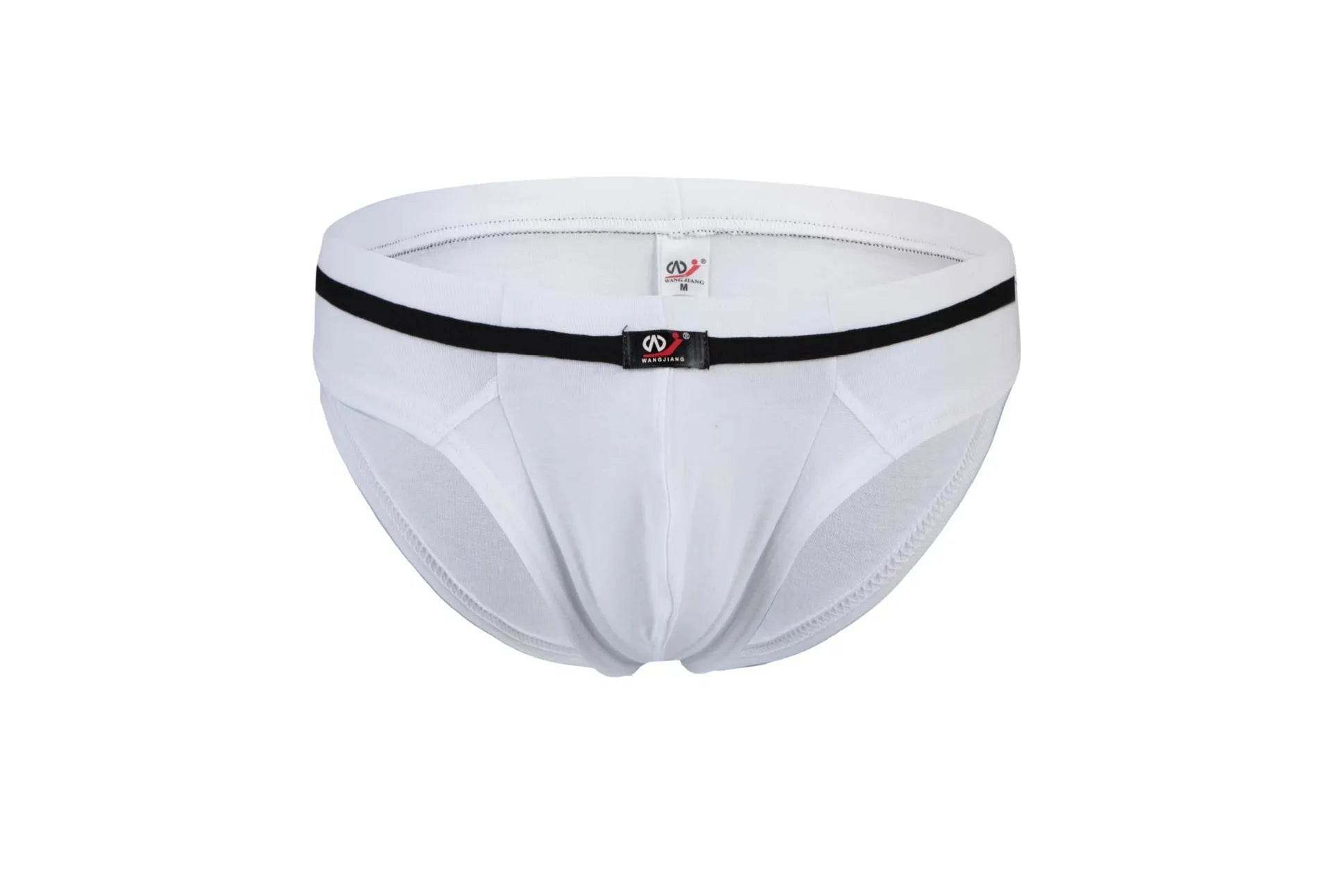 Men's Underwear Pure Cotton Low Waist Fashion Brief trunks panties - Velora