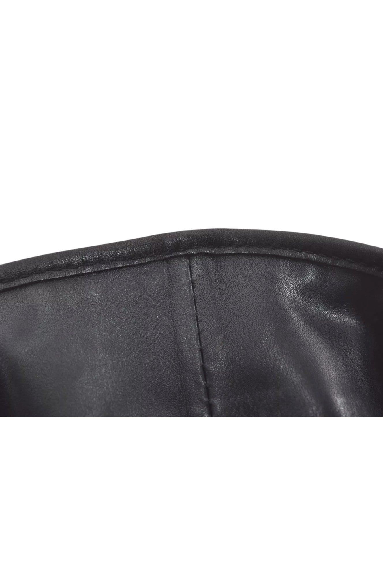 GUCCI Vintage Shoulder Tote Bag GG Canvas Leather 31244 Black 7900K - Velora