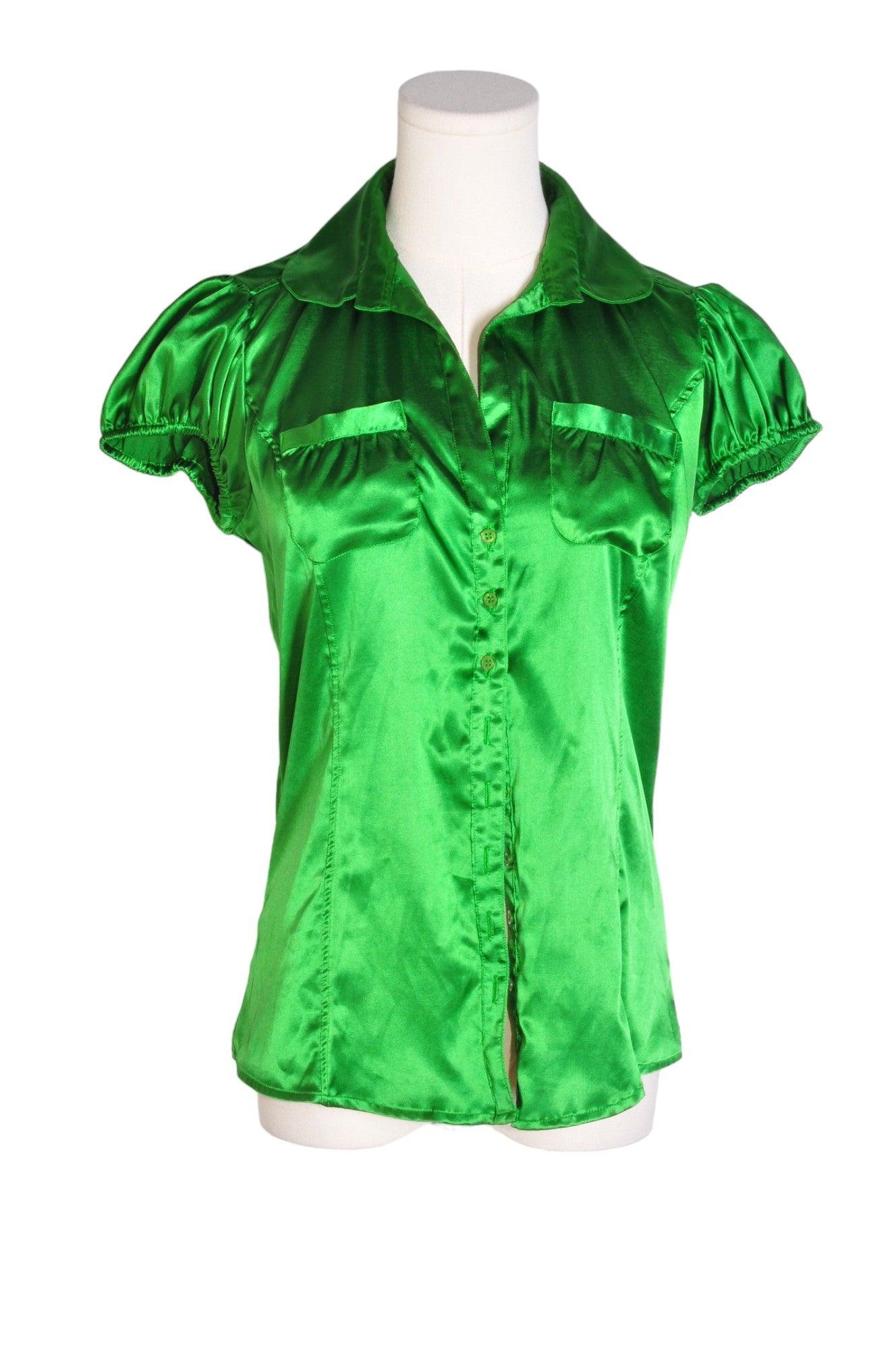 ZARA Women Blouses Regular fit in Green - M - Velora