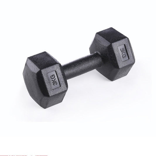 Hexagonal Rubber Dumbbell Set for Men & Women