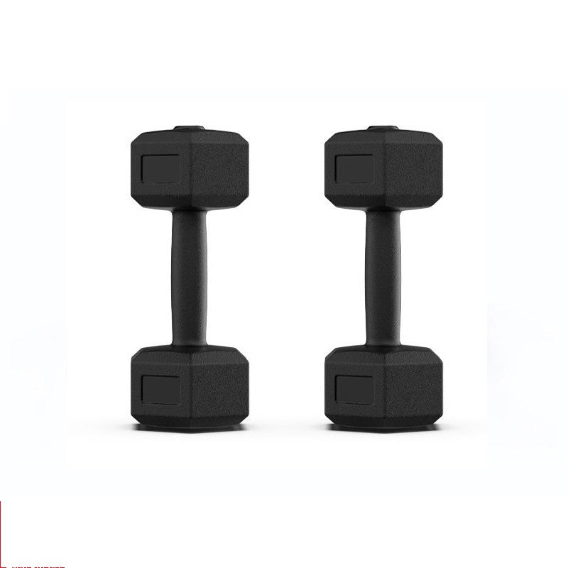 Hexagonal Rubber Dumbbell Set for Men & Women