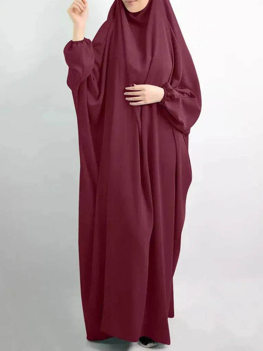 Abaya for Umrah Jalabiya for Women Plain Kaftan Abaya Arabwear for Women - Velora