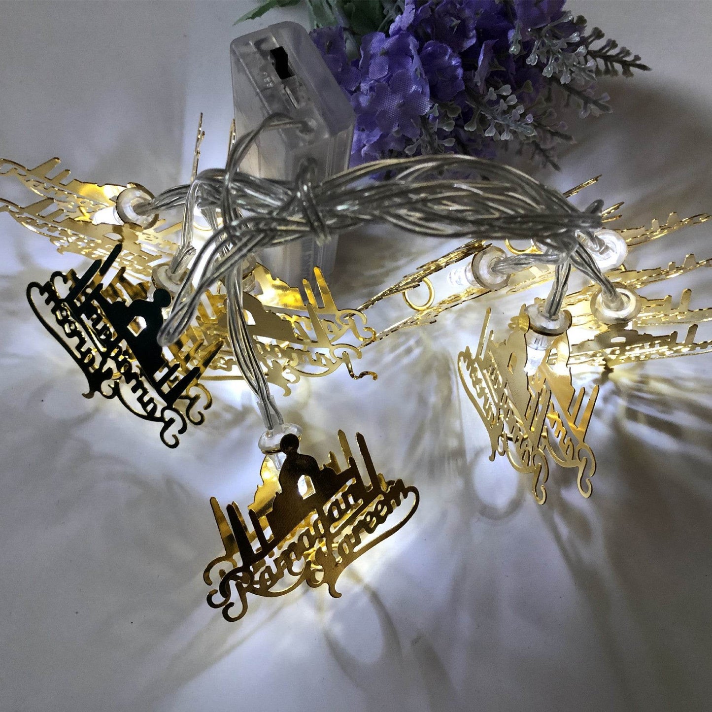 New Muslim Ramadan Iron LED Letters Eid Mubarak string Light - Velora