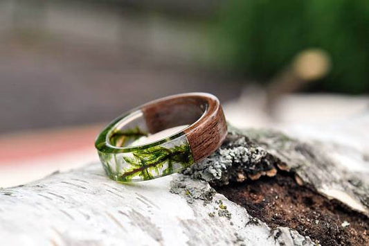 Simple Version Of The Sea DIY Handmade Ring Resin Ring - Velora