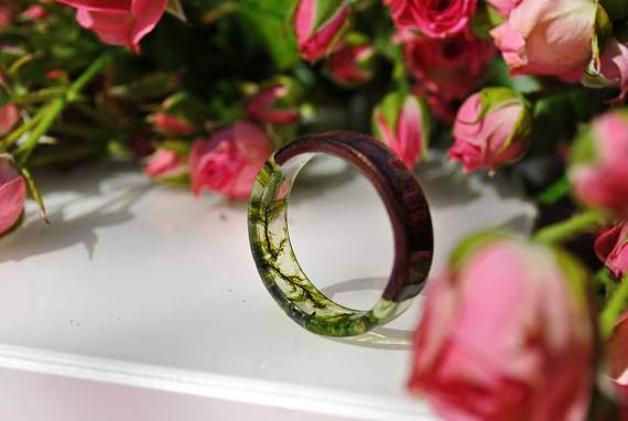 Simple Version Of The Sea DIY Handmade Ring Resin Ring - Velora