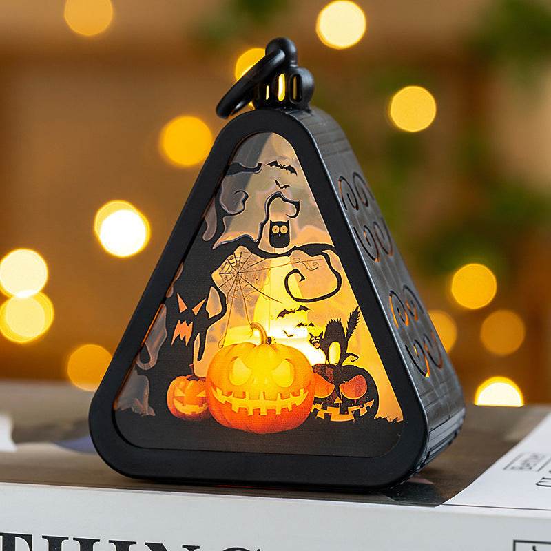 Halloween Decorations Portable Pumpkin Lamp Layout Props - Velora