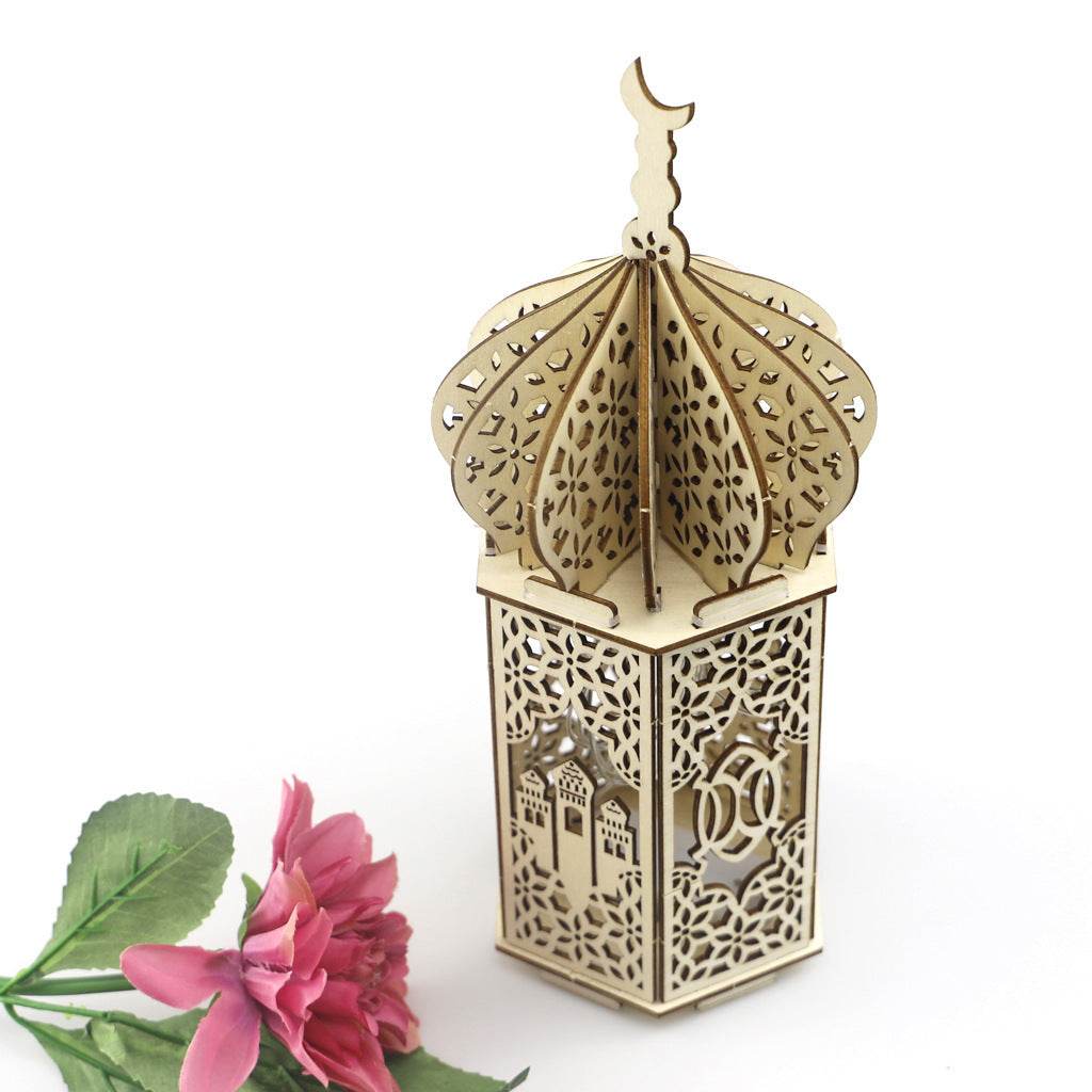 Ramadan Festival Decorative Eooden Crafts Ornaments - Velora
