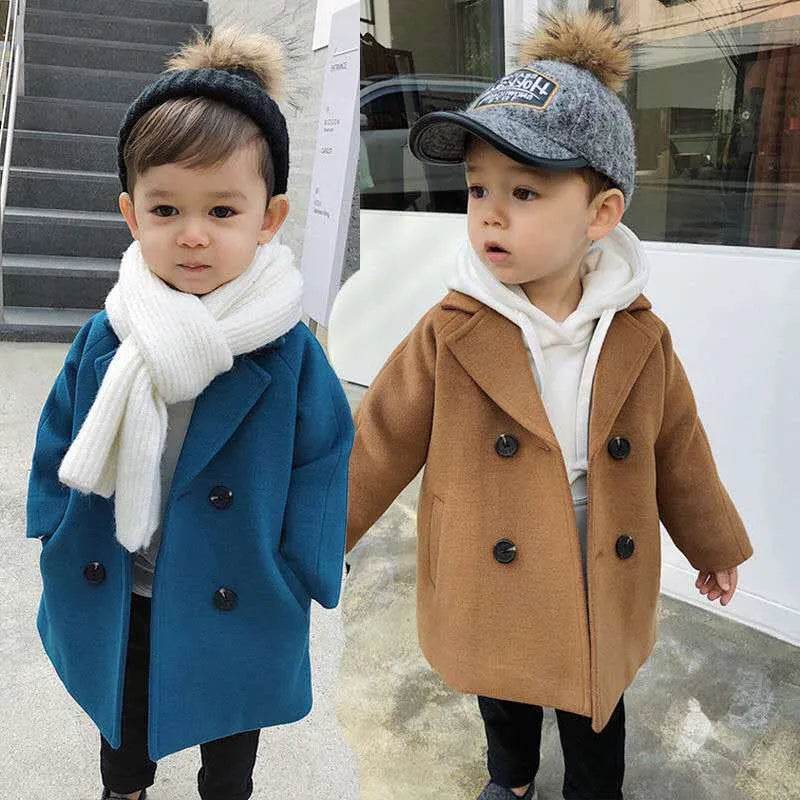 Children Winter Lapel Cardigan Jacket Kids - Velora