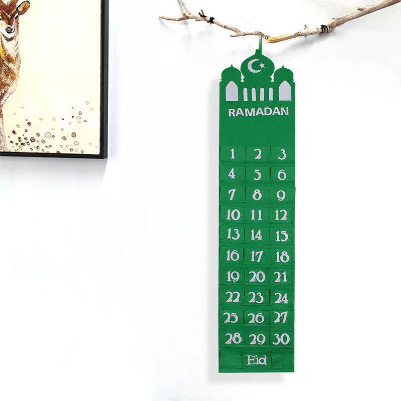 For Eid Al-Fitr And Ramadan, The Cloth Wall Calendar Carries The Bag - Velora