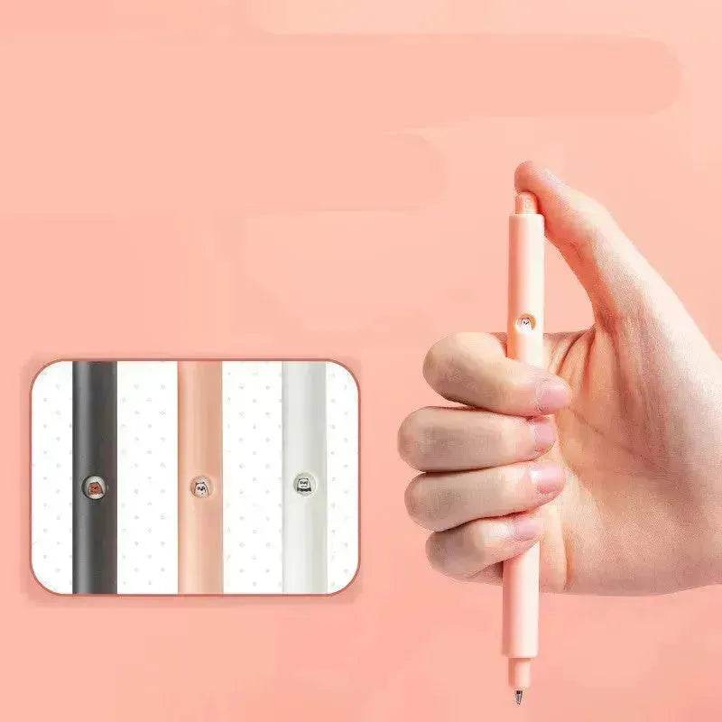 MINISO Color Stationery Black Sign Pen Cute Cartoon Bare Bear Press Gel Pen - Velora