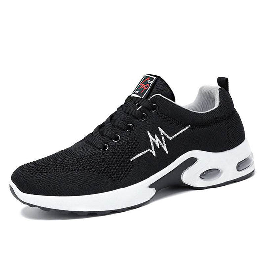 Non-Slip Lace-Up Running Shoes Korean Lightweight Casual Sports Shoes - Velora