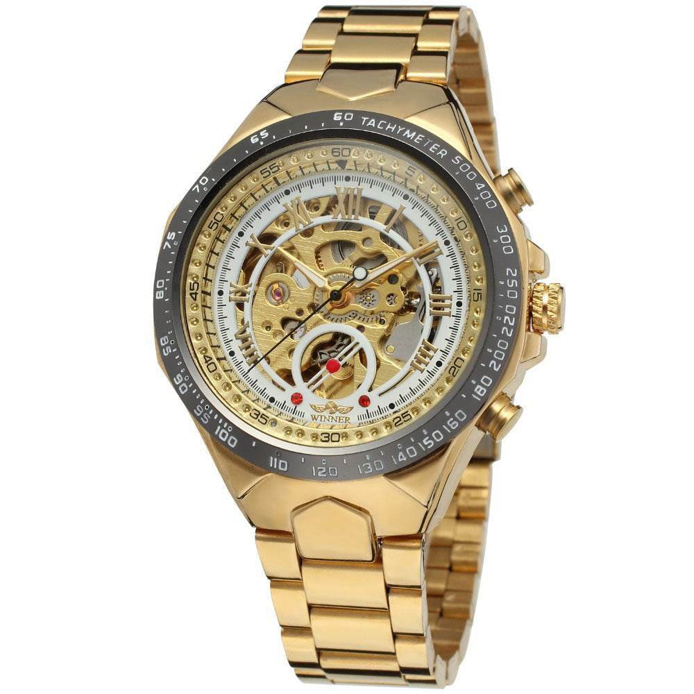 Personalized All-steel Hollow Automatic Mechanical Watch Fashion Watch For Men - Velora
