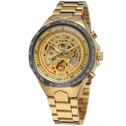 Personalized All-steel Hollow Automatic Mechanical Watch Fashion Watch For Men - Velora