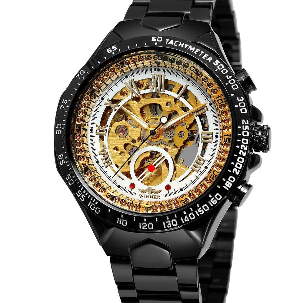 Personalized All-steel Hollow Automatic Mechanical Watch Fashion Watch For Men - Velora