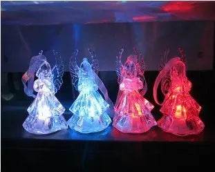Colorful Acrylic Angel Night Light Christmas Gifts - Velora