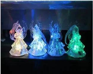 Colorful Acrylic Angel Night Light Christmas Gifts - Velora